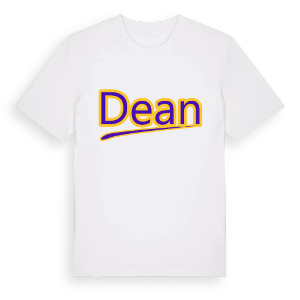 Dean baseball t-shirt – ekologisk bomull t-shirt från Pinshirt
