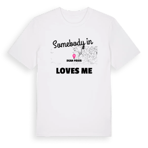 Någon i Dean Prior älskar mig t-shirt – ekologisk bomull t-shirt från Pinshirt