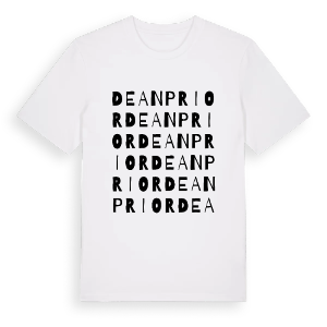 Dean Prior ordlek t-shirt – ekologisk bomull t-shirt från Pinshirt