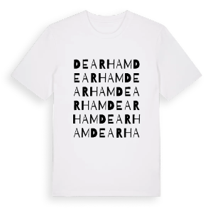 Dearham ordlek t-shirt – ekologisk bomull t-shirt från Pinshirt