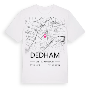 Dedham karta t-shirt – ekologisk bomull t-shirt från Pinshirt