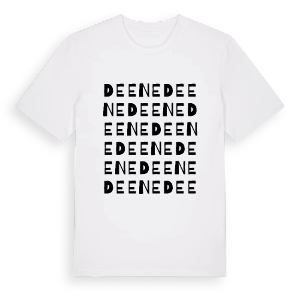 Deene ordlek t-shirt – ekologisk bomull t-shirt från Pinshirt