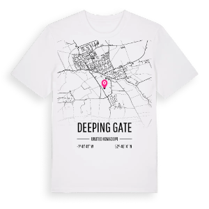 Deeping Gate karta t-shirt – ekologisk bomull t-shirt från Pinshirt