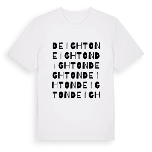 Deighton ordlek t-shirt – ekologisk bomull t-shirt från Pinshirt