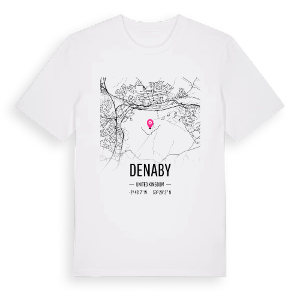 Denaby karta t-shirt – ekologisk bomull t-shirt från Pinshirt