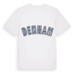Denham college t-shirt – ekologisk bomull t-shirt från Pinshirt