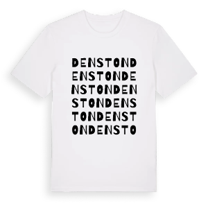 Denston ordlek t-shirt – ekologisk bomull t-shirt från Pinshirt