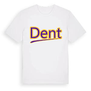 Dent baseball t-shirt – ekologisk bomull t-shirt från Pinshirt