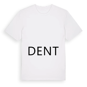 Jag älskar Dent t-shirt stort tryck – ekologisk bomull t-shirt från Pinshirt