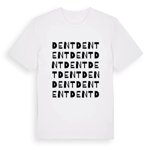 Dent ordlek t-shirt – ekologisk bomull t-shirt från Pinshirt