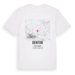 Denton karta t-shirt – ekologisk bomull t-shirt från Pinshirt