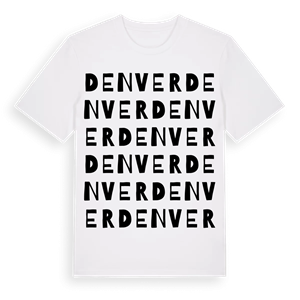 Denver ordlek t-shirt – ekologisk bomull t-shirt från Pinshirt