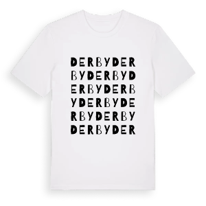 Derby ordlek t-shirt – ekologisk bomull t-shirt från Pinshirt