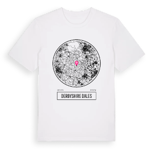 Derbyshire Dales t-shirt – ekologisk bomull t-shirt från Pinshirt