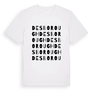 Desborough ordlek t-shirt – ekologisk bomull t-shirt från Pinshirt