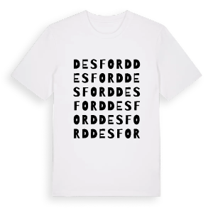 Desford ordlek t-shirt – ekologisk bomull t-shirt från Pinshirt