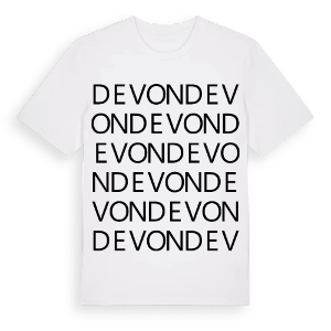 Devon ordlek t-shirt – ekologisk bomull t-shirt från Pinshirt