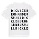 Dickleburgh and Rushall ordlek t-shirt