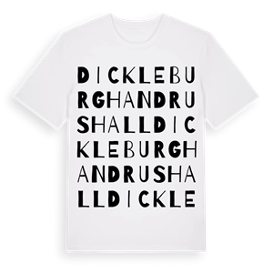 Dickleburgh and Rushall ordlek t-shirt – ekologisk bomull t-shirt från Pinshirt