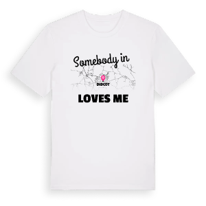 Någon i Didcot älskar mig t-shirt – ekologisk bomull t-shirt från Pinshirt