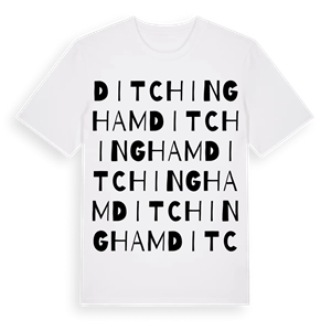 Ditchingham ordlek t-shirt – ekologisk bomull t-shirt från Pinshirt