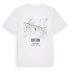 Ditton karta t-shirt – ekologisk bomull t-shirt från Pinshirt