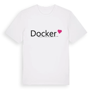 Docker hjärta t-shirt – ekologisk bomull t-shirt från Pinshirt