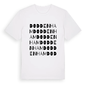 Doddenham ordlek t-shirt – ekologisk bomull t-shirt från Pinshirt