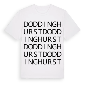 Doddinghurst ordlek t-shirt – ekologisk bomull t-shirt från Pinshirt