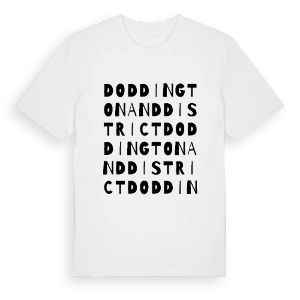 Doddington and District ordlek t-shirt – ekologisk bomull t-shirt från Pinshirt