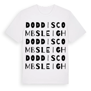 Doddiscombsleigh ordlek t-shirt – ekologisk bomull t-shirt från Pinshirt