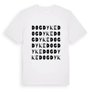 Dogdyke ordlek t-shirt – ekologisk bomull t-shirt från Pinshirt