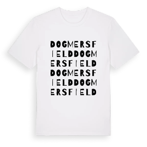 Dogmersfield ordlek t-shirt – ekologisk bomull t-shirt från Pinshirt