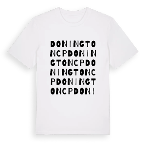 Donington CP ordlek t-shirt – ekologisk bomull t-shirt från Pinshirt
