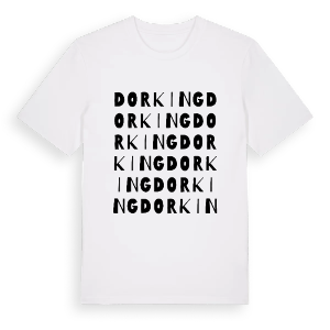 Dorking ordlek t-shirt – ekologisk bomull t-shirt från Pinshirt