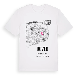 Dover karta t-shirt – ekologisk bomull t-shirt från Pinshirt