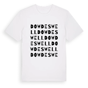 Dowdeswell ordlek t-shirt – ekologisk bomull t-shirt från Pinshirt