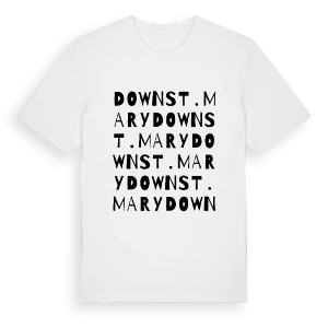 Down St. Mary ordlek t-shirt – ekologisk bomull t-shirt från Pinshirt