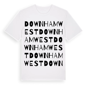 Downham West ordlek t-shirt – ekologisk bomull t-shirt från Pinshirt
