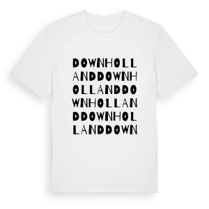 Downholland ordlek t-shirt – ekologisk bomull t-shirt från Pinshirt
