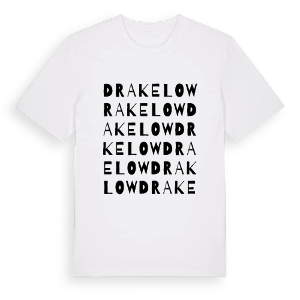 Drakelow ordlek t-shirt – ekologisk bomull t-shirt från Pinshirt