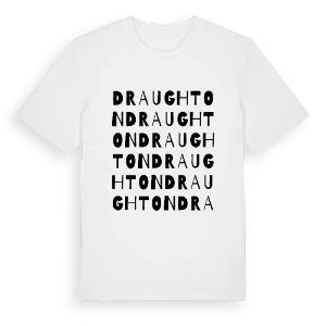 Draughton ordlek t-shirt – ekologisk bomull t-shirt från Pinshirt