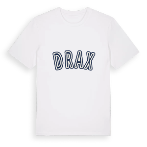 Drax college t-shirt – ekologisk bomull t-shirt från Pinshirt