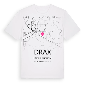 Drax karta t-shirt – ekologisk bomull t-shirt från Pinshirt