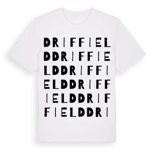 Driffield ordlek t-shirt – ekologisk bomull t-shirt från Pinshirt