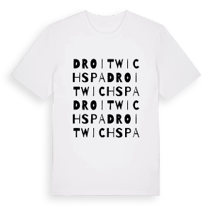 Droitwich Spa ordlek t-shirt – ekologisk bomull t-shirt från Pinshirt