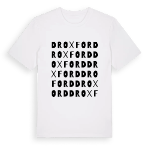 Droxford ordlek t-shirt – ekologisk bomull t-shirt från Pinshirt