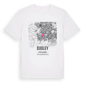Dudley karta t-shirt – ekologisk bomull t-shirt från Pinshirt