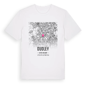 Dudley karta t-shirt – ekologisk bomull t-shirt från Pinshirt