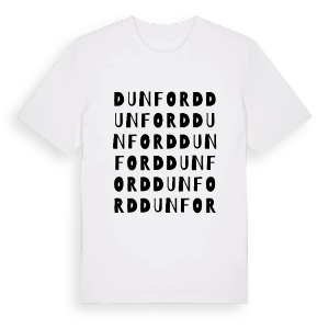 Dunford ordlek t-shirt – ekologisk bomull t-shirt från Pinshirt